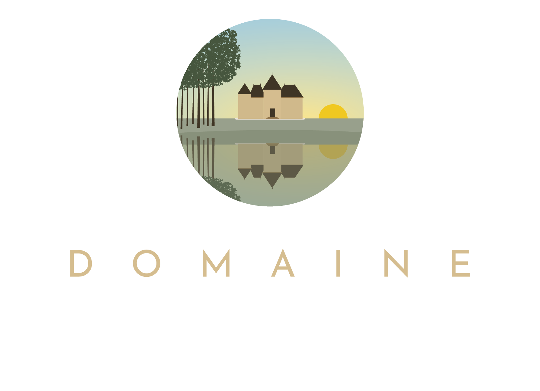 Logo Domaine de Brandois blanc